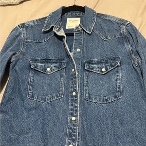 Abercrombie & Fitch Blue Denim Shirt